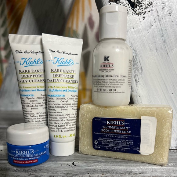Kiehl's Other - Kiehl’s Travel Size Skincare / Body Scrub Bundle -Free gift with bundle order